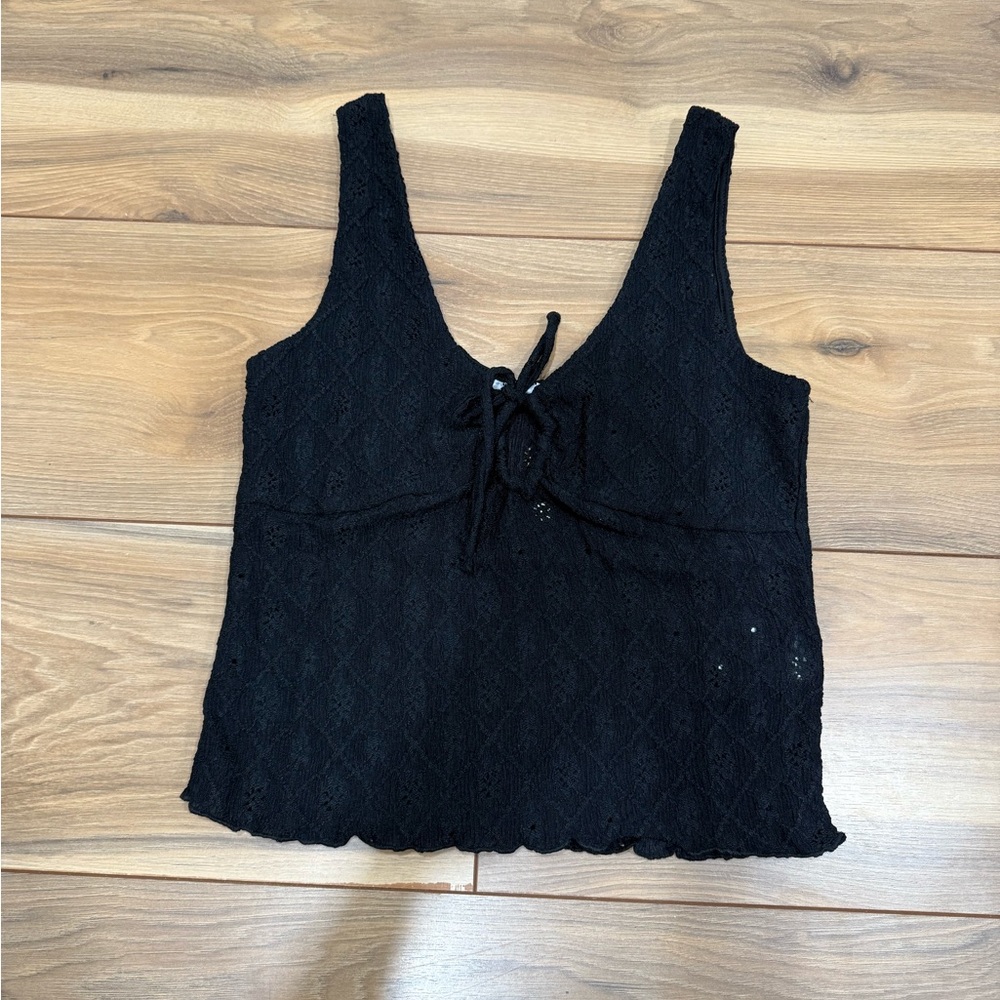 Cotton On Black Lace Tank Top
